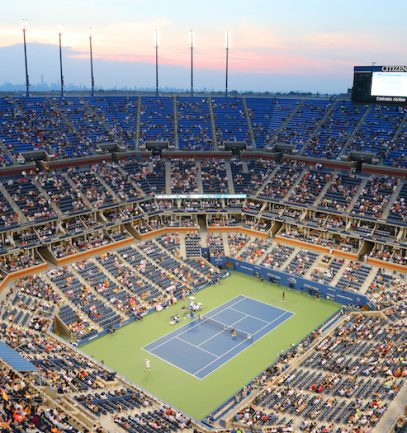 US Open Stadium Tennis Match